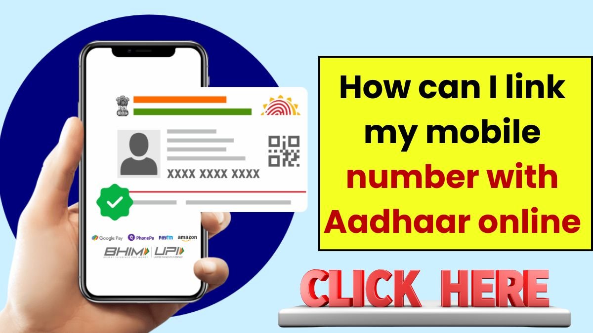 mobile number with Aadhaar online